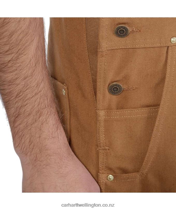 Men Relaxed Fit Duck Bib Overall Carhartt R6J0P74 Black