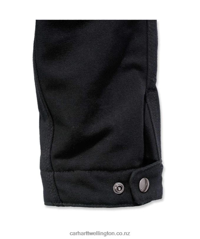 Men Relaxed Fit Duck Blanket Lined Detroit Jacket Carhartt R6J0P17 Black
