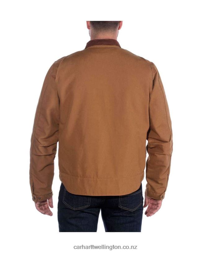 Men Relaxed Fit Duck Blanket Lined Detroit Jacket Carhartt R6J0P17 Black