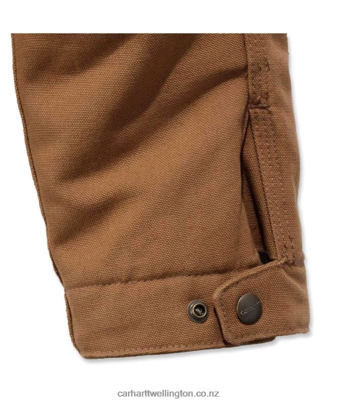 Men Relaxed Fit Duck Blanket Lined Detroit Jacket Carhartt R6J0P17 Black