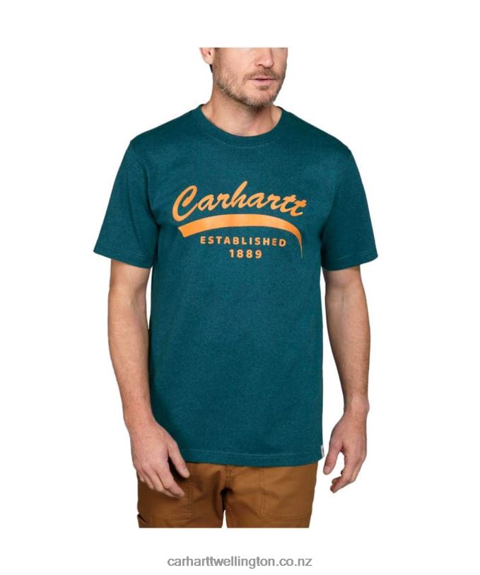 Men Relaxed Fit Heavyweight Short-Sleeve Graphic T-Shirt Carhartt R6J0P118 Black