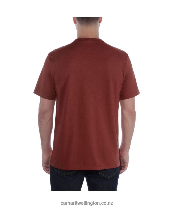Men Relaxed Fit Heavyweight Short-Sleeve K87 Pocket T-Shirt Carhartt R6J0P116 Alpine Blue Heather