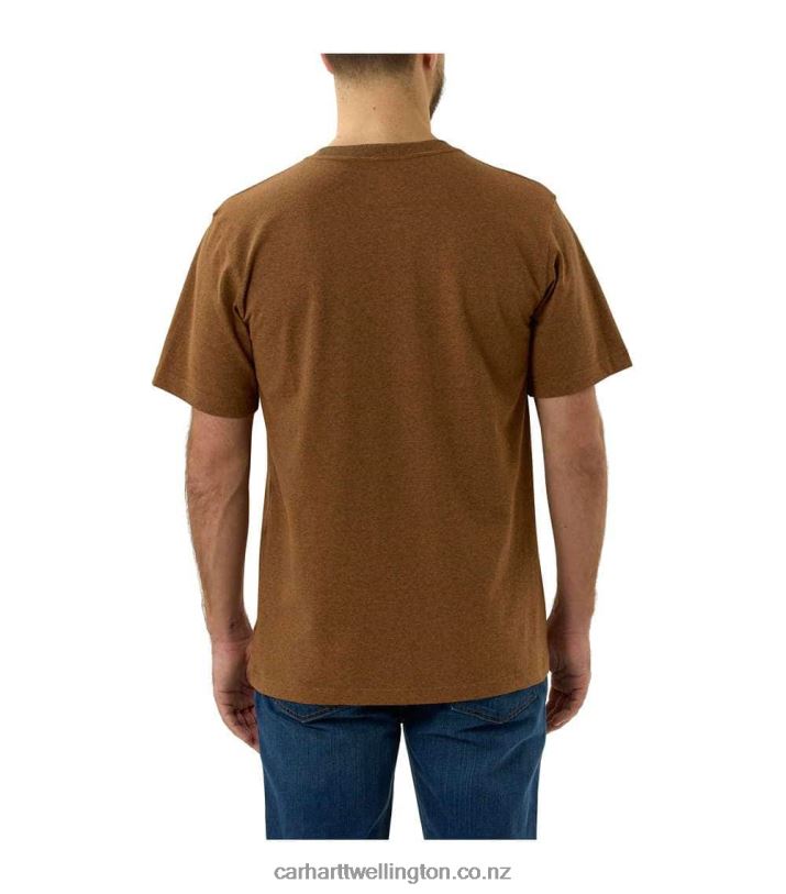 Men Relaxed Fit Heavyweight Short-Sleeve Saw Graphic T-Shirt Carhartt R6J0P138 Carbon Heather