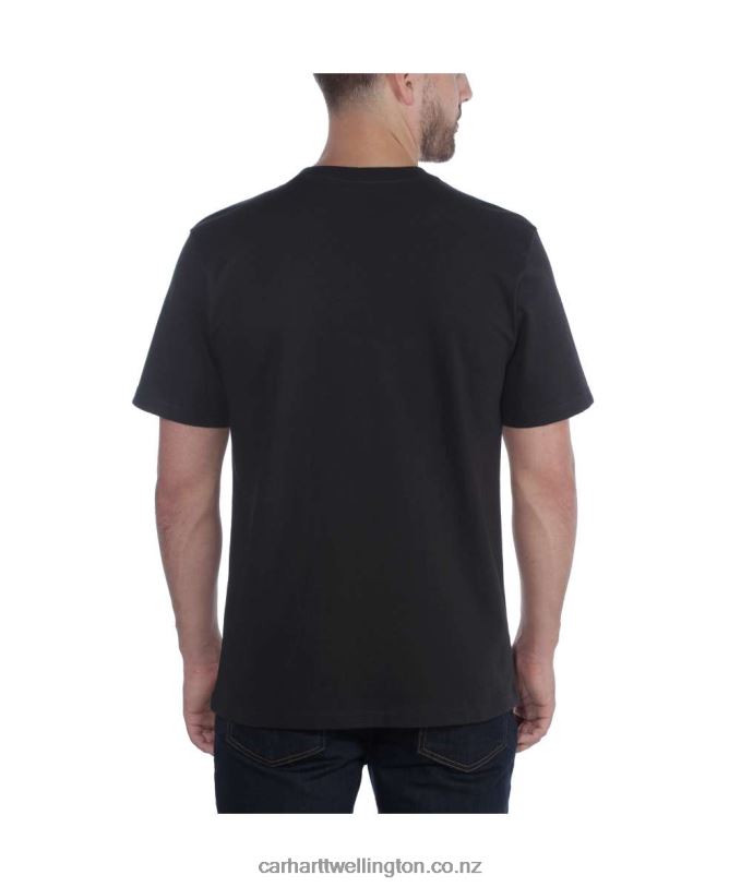 Men Relaxed Fit Heavyweight Short-Sleeve T-Shirt Carhartt R6J0P124 Black