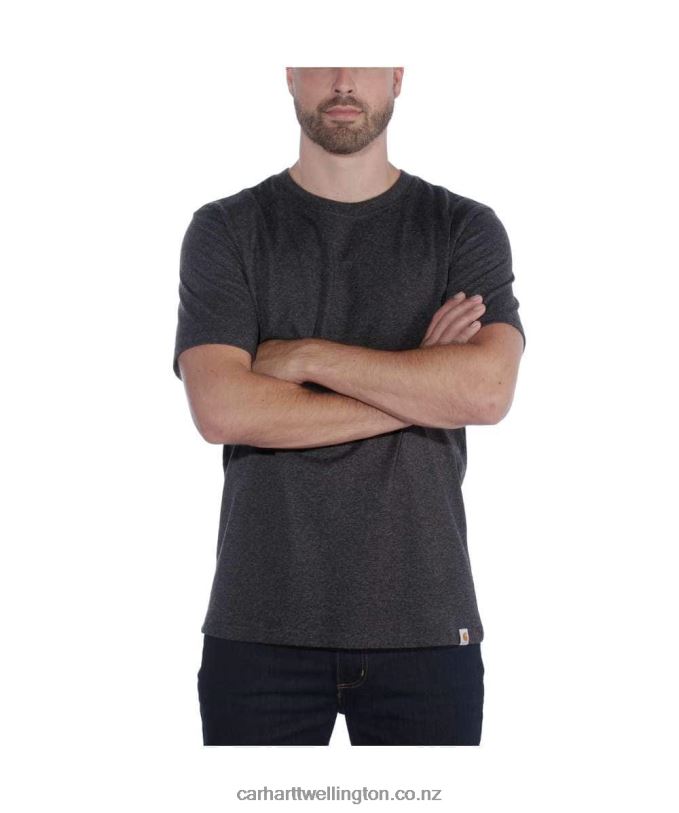 Men Relaxed Fit Heavyweight Short-Sleeve T-Shirt Carhartt R6J0P124 Black