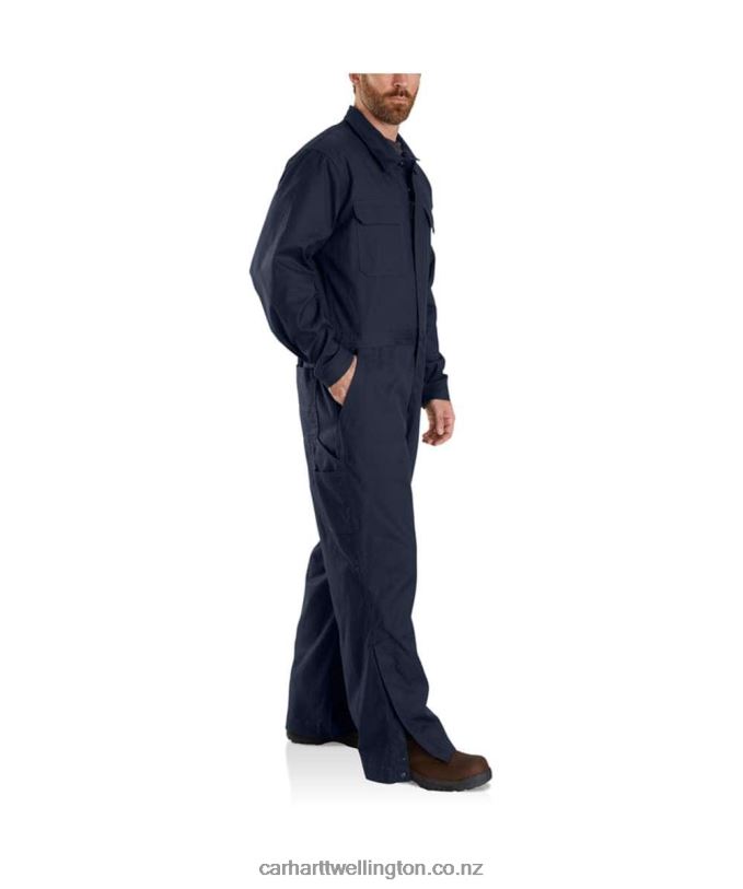 Men Rugged Flex Canvas Coverall Carhartt R6J0P79 Dark Khaki