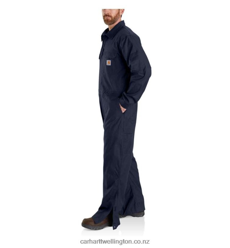 Men Rugged Flex Canvas Coverall Carhartt R6J0P79 Dark Khaki