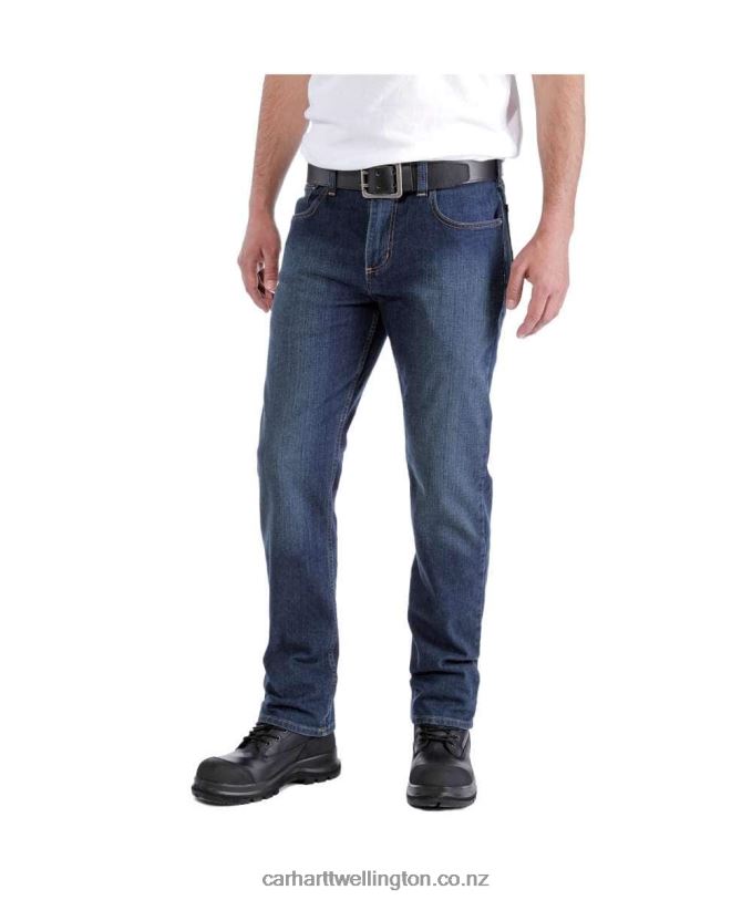 Men Rugged Flex Relaxed Fit 5-Pocket Jean Carhartt R6J0P60 Coldwater