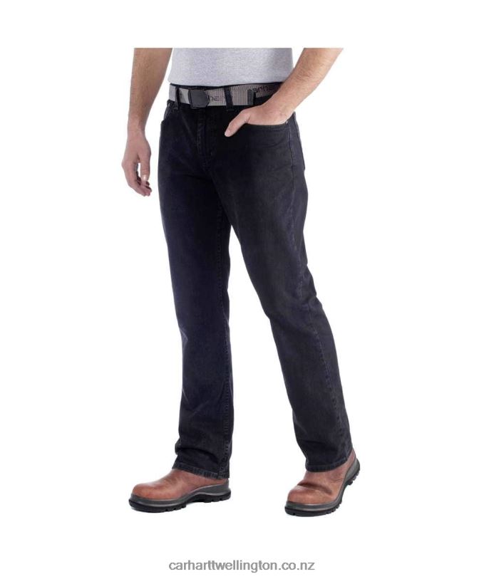 Men Rugged Flex Relaxed Fit 5-Pocket Jean Carhartt R6J0P60 Coldwater
