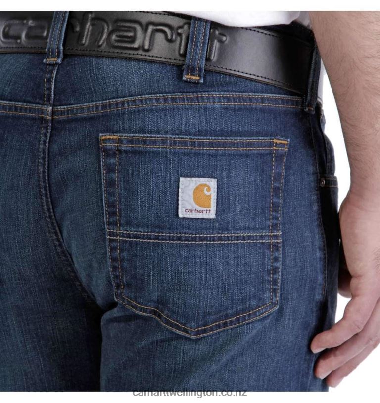 Men Rugged Flex Relaxed Fit 5-Pocket Jean Carhartt R6J0P60 Coldwater