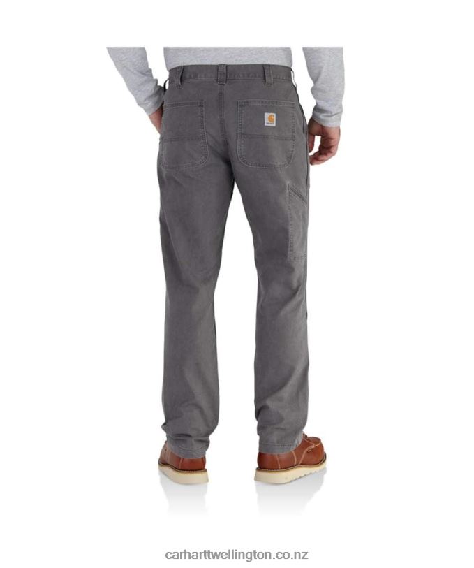 Men Rugged Flex Relaxed Fit Canvas Work Pant Carhartt R6J0P70 Dark Khaki
