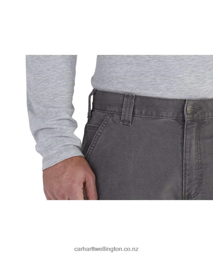 Men Rugged Flex Relaxed Fit Canvas Work Pant Carhartt R6J0P70 Dark Khaki