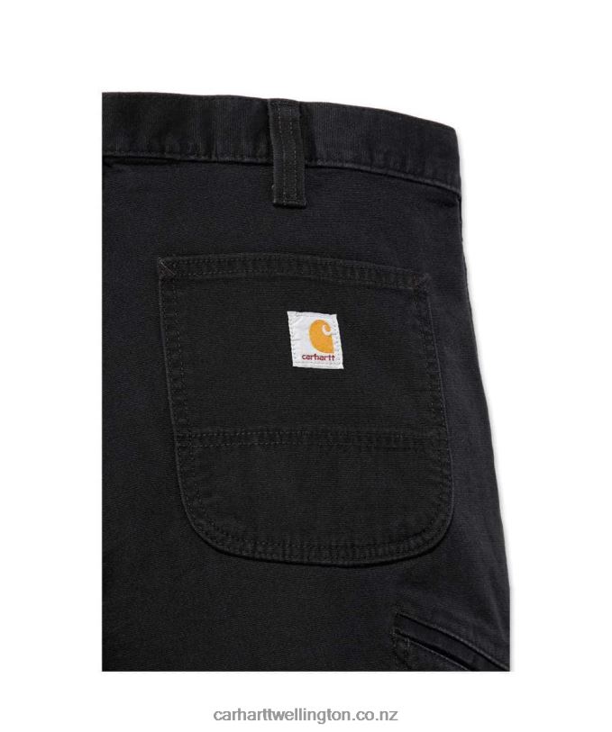 Men Rugged Flex Relaxed Fit Canvas Work Pant Carhartt R6J0P70 Dark Khaki