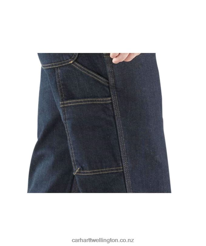 Men Rugged Flex Relaxed Fit Double-Front Utility Jean Carhartt R6J0P65 Erie