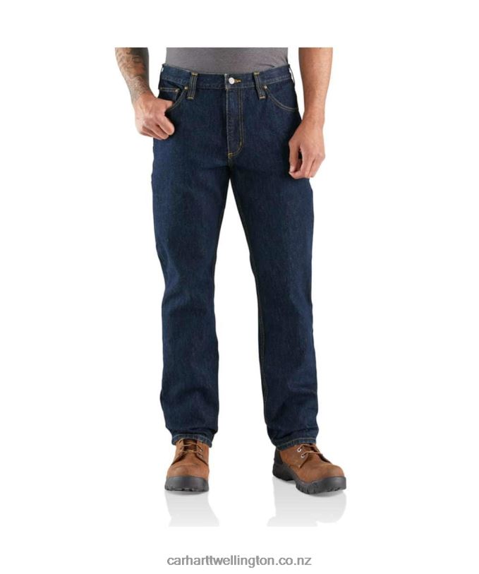 Men Rugged Flex Relaxed Fit Heavyweight 5-Pocket Jean Carhartt R6J0P11 Freight