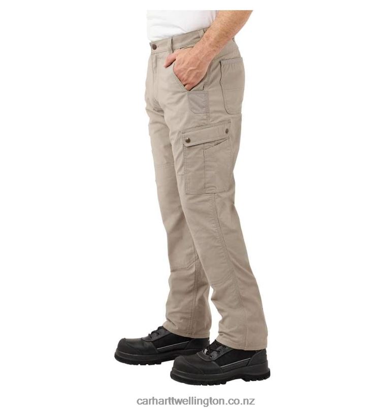 Men Rugged Flex Relaxed Fit Ripstop Cargo Work Pant Carhartt R6J0P54 Basil
