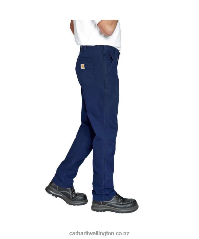 Men Rugged Flex Straight Fit Canvas 5-Pocket Tapered Work Pant Carhartt R6J0P61 Black