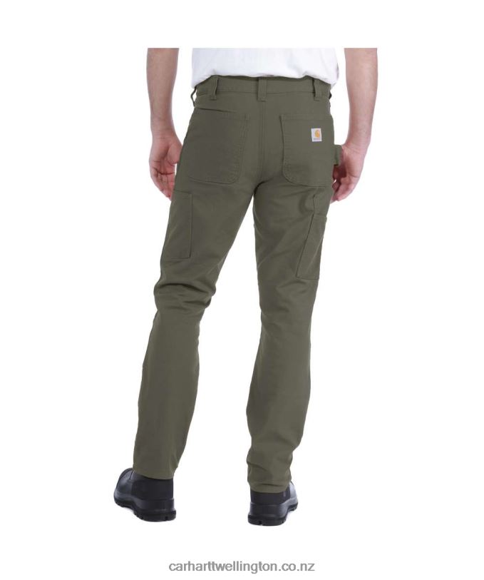 Men Rugged Flex Straight Fit Duck Double-Front Utility Work Pant Carhartt R6J0P52 Black