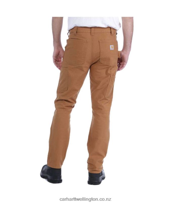 Men Rugged Flex Straight Fit Duck Double-Front Utility Work Pant Carhartt R6J0P52 Black