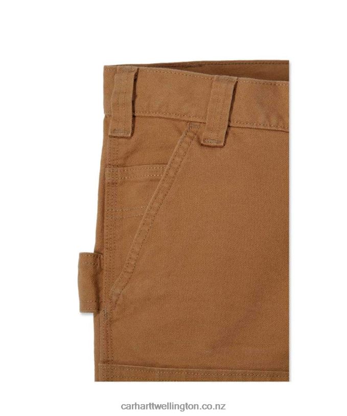 Men Rugged Flex Straight Fit Duck Double-Front Utility Work Pant Carhartt R6J0P52 Black