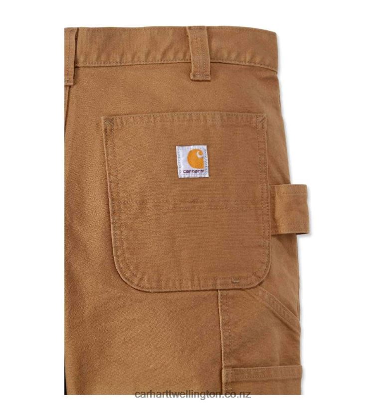 Men Rugged Flex Straight Fit Duck Double-Front Utility Work Pant Carhartt R6J0P52 Black
