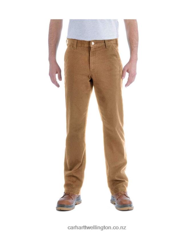 Men Rugged Flex Straight Fit Duck Tapered Leg Utility Work Pant Carhartt R6J0P67 Black