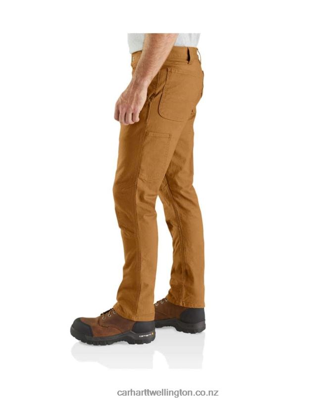 Men Rugged Flex Straight Fit Duck Tapered Leg Utility Work Pant Carhartt R6J0P67 Black