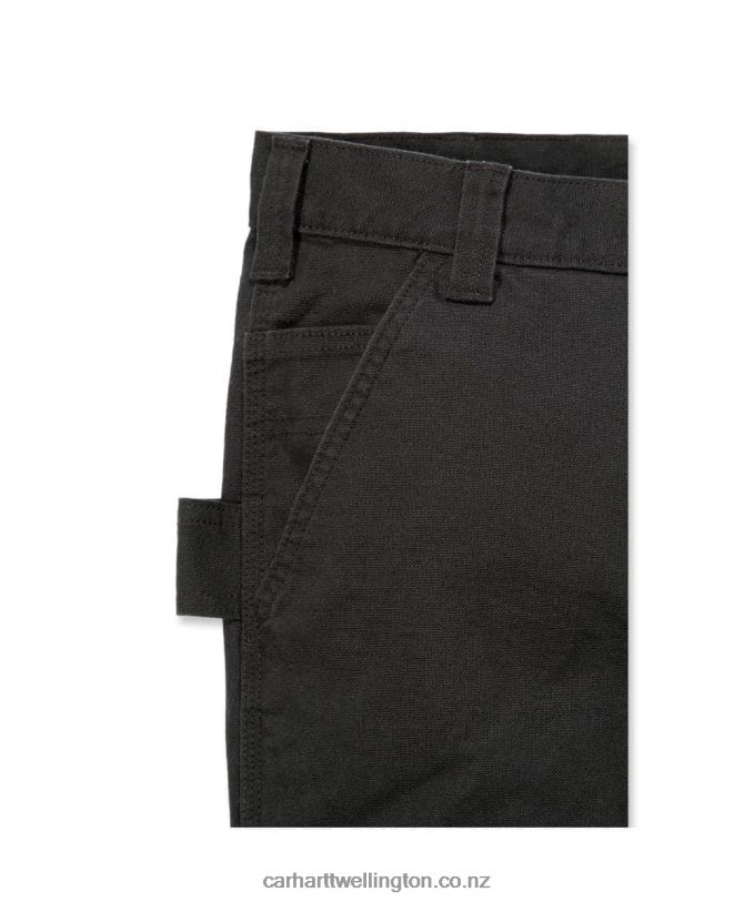 Men Rugged Flex Straight Fit Duck Tapered Leg Utility Work Pant Carhartt R6J0P67 Black