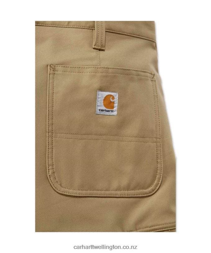 Men Rugged Professional Series Rugged Flex Relaxed Fit Canvas Work Short Carhartt R6J0P147 Black