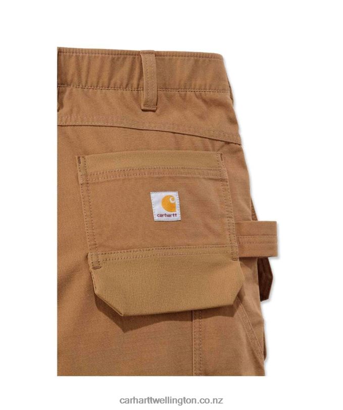 Men Steel Rugged Flex Relaxed Fit Double-Front Cargo Multi-Pocket Work Pant Carhartt R6J0P62 Black