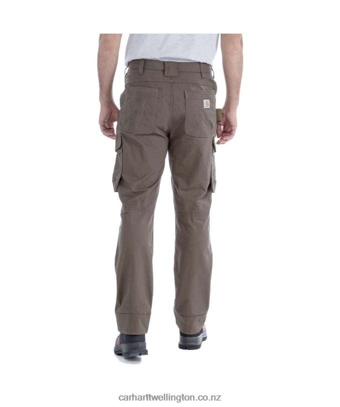 Men Steel Rugged Flex Relaxed Fit Double-Front Cargo Work Pant Carhartt R6J0P64 Black