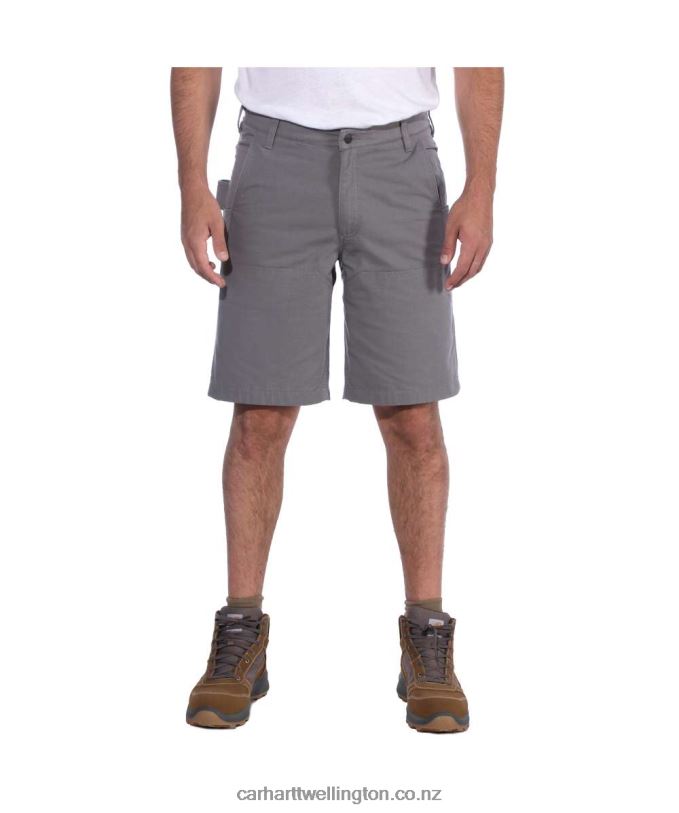 Men Steel Rugged Flex Relaxed Fit Utility Work Short Carhartt R6J0P148 Black