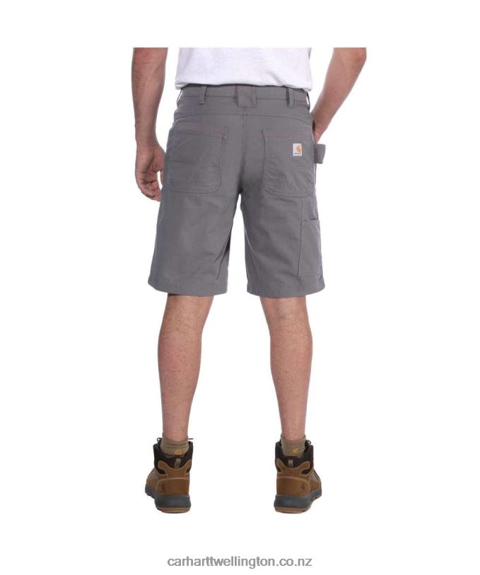 Men Steel Rugged Flex Relaxed Fit Utility Work Short Carhartt R6J0P148 Black