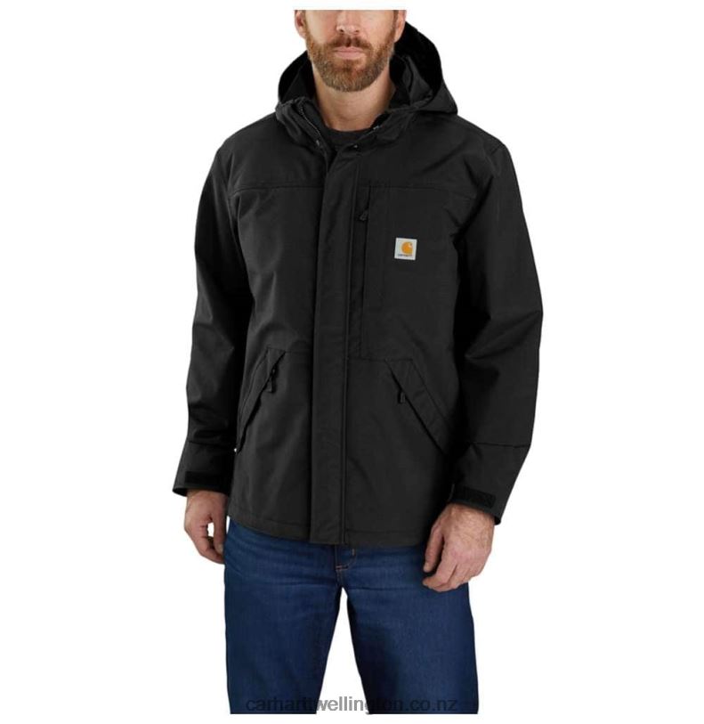 Men Storm Defender Loose Fit Heavyweight Jacket Carhartt R6J0P29 Black
