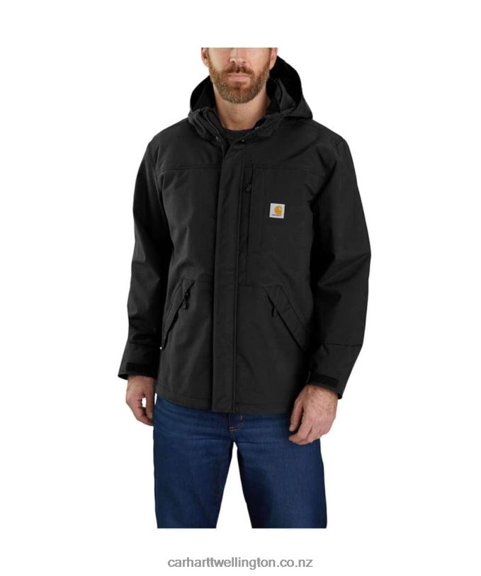 Men Storm Defender Loose Fit Heavyweight Jacket Carhartt R6J0P29 Black