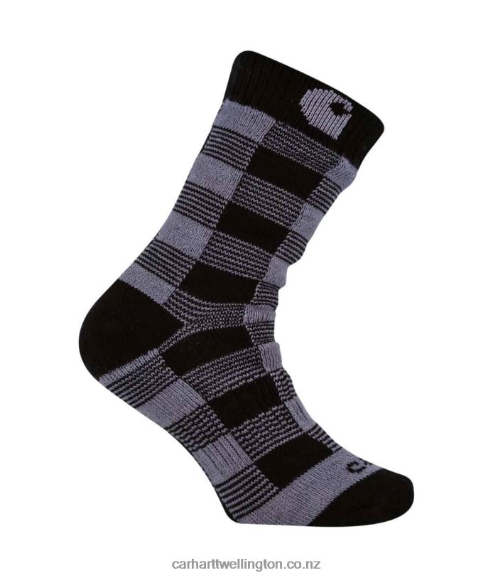 Men Thermal Plaid Crew Sock Carhartt R6J0P172 Blue
