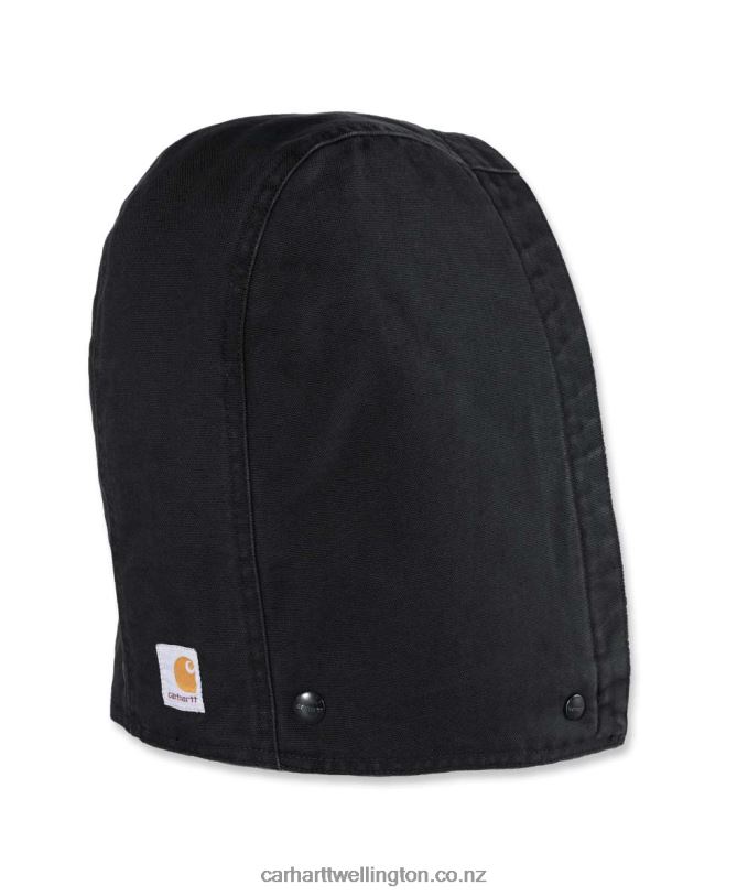 Men Washed Duck Insulated Hood Carhartt R6J0P33 Black