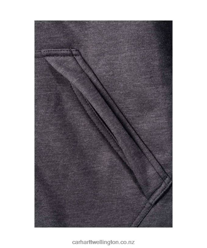 Men Wind Fighter Relaxed Fit Midweight Full-Zip Sweatshirt Carhartt R6J0P27 Black