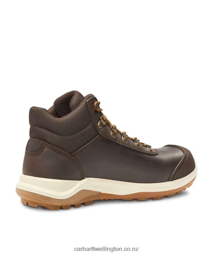 Men Wylie Rugged Flex Waterproof S3 Safety Boot Carhartt R6J0P154 Dark Brown