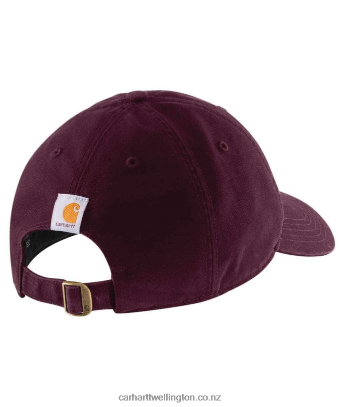 Women Canvas Script Graphic Cap Carhartt R6J0P214 Black
