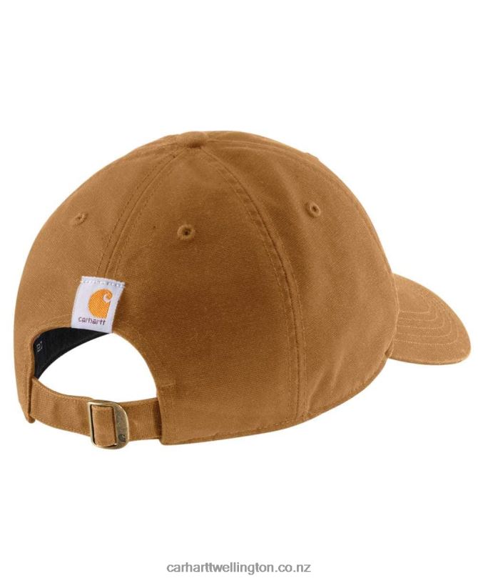 Women Canvas Script Graphic Cap Carhartt R6J0P214 Black