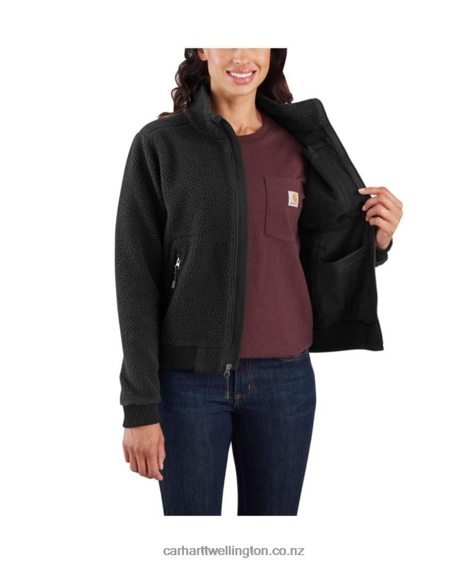 Women Fleece Jacket Carhartt R6J0P207 Black