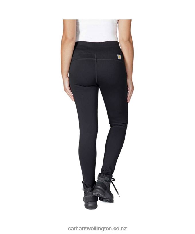 Women Force Fitted Heavyweight Lined Legging Carhartt R6J0P184 Black