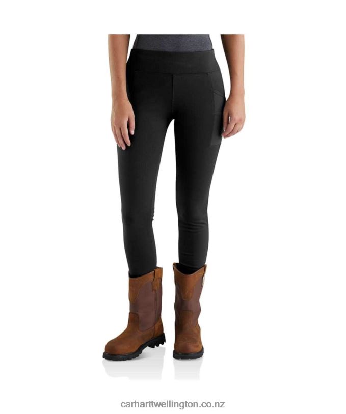 Women Force Fitted Lightweight Utility Legging Carhartt R6J0P183 Black