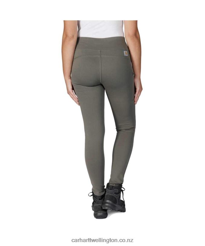 Women Force Fitted Lightweight Utility Legging Carhartt R6J0P183 Black