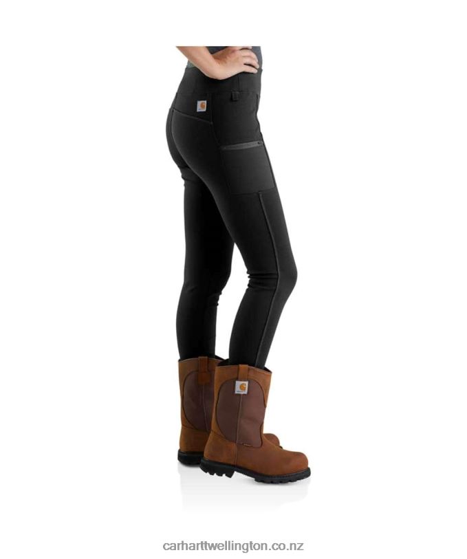 Women Force Fitted Lightweight Utility Legging Carhartt R6J0P183 Black