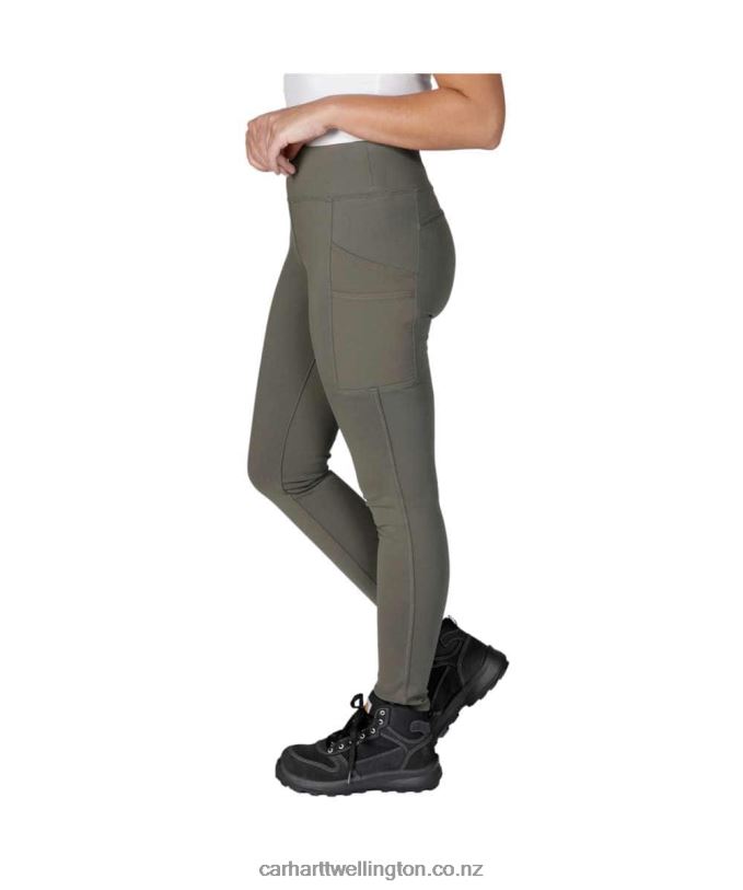 Women Force Fitted Lightweight Utility Legging Carhartt R6J0P183 Black