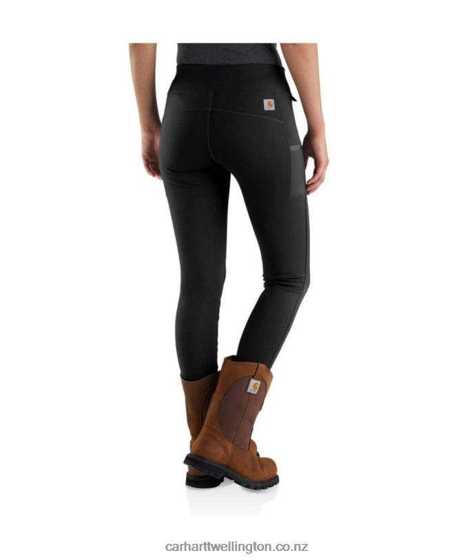 Women Force Fitted Lightweight Utility Legging Carhartt R6J0P183 Black