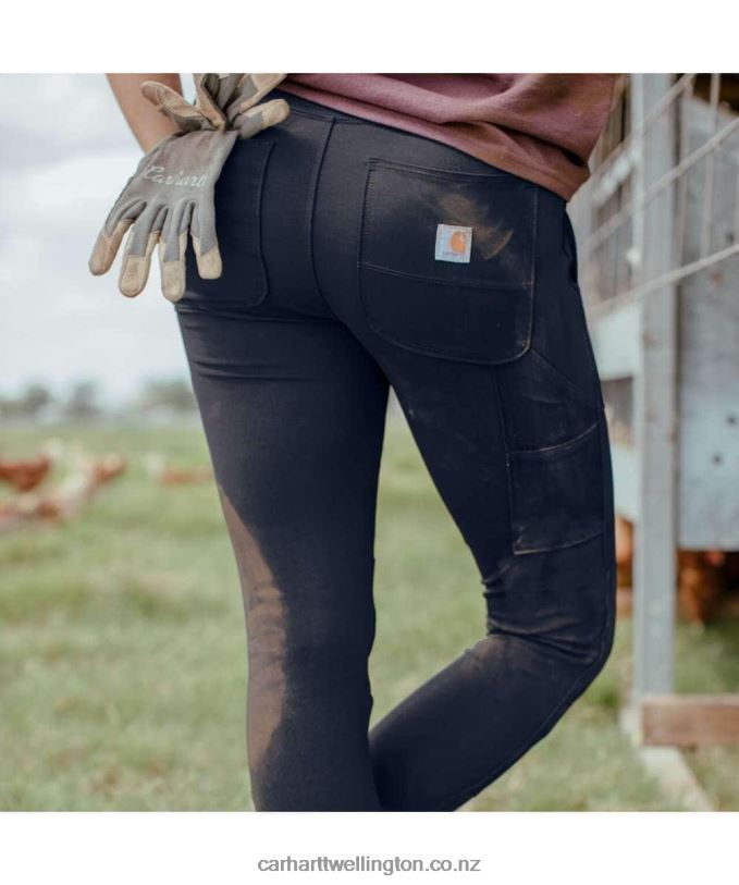 Women Force Fitted Midweight Utility Legging Carhartt R6J0P182 Black