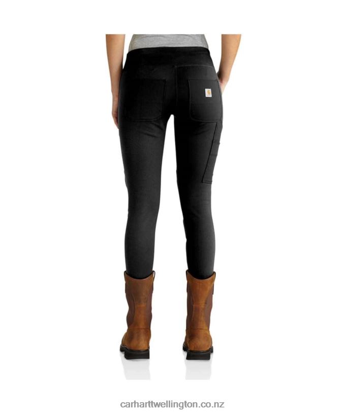 Women Force Fitted Midweight Utility Legging Carhartt R6J0P182 Black